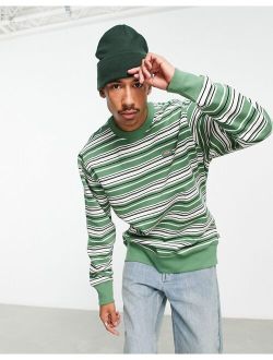 Westover stripe sweatshirt in green