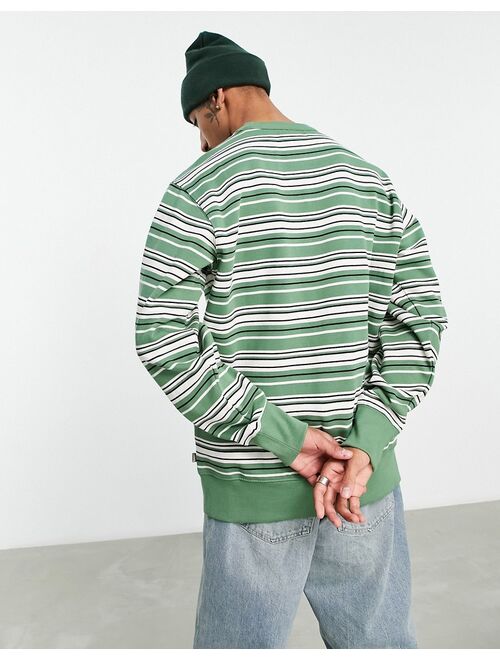 Dickies Westover stripe sweatshirt in green