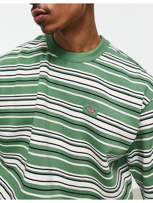 Dickies Westover stripe sweatshirt in green