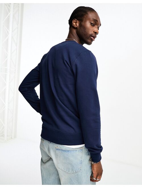 The North Face Heritage logo patch sweatshirt in navy