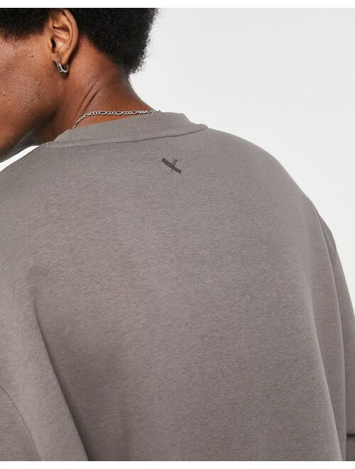 COLLUSION sweatshirt in charcoal