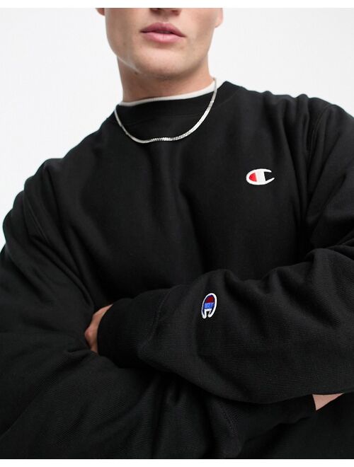 Champion Reverse Weave crew neck sweatshirt in black