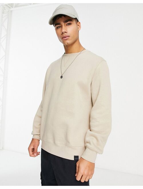 Pull&Bear sweatshirt in sand