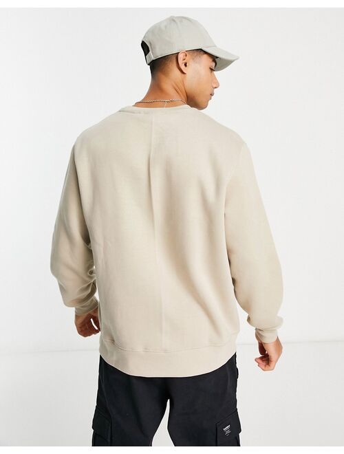 Pull&Bear sweatshirt in sand