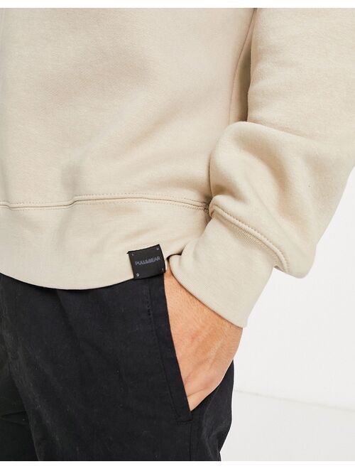 Pull&Bear sweatshirt in sand