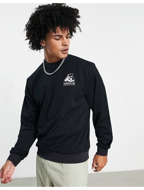 adidas Originals Adventure sweatshirt in black