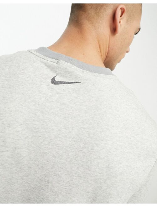 Nike Yoga Dri-FIT sweatshirt in gray