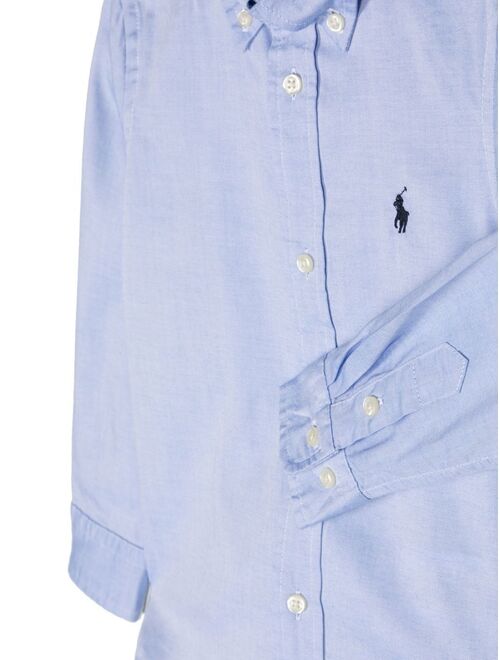 Polo Ralph Lauren Ralph Lauren Kids logo-embroidered button-down shirt