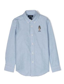 Ralph Lauren Kids Polo Bear-motif cotton shirt
