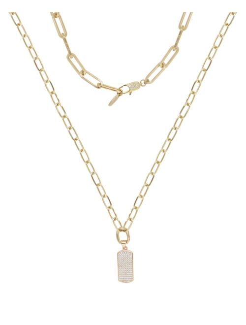 ETTIKA Linked Up Crystal Pendant Layered Women's Necklace Set