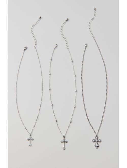 Delicate Cross Layering Necklace Set