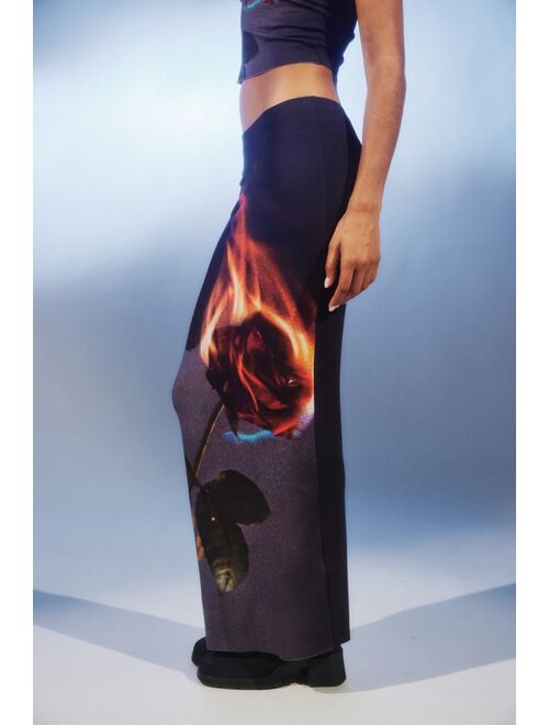 Jaded London Flaming Rose Maxi Skirt