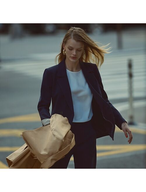 J.Crew Devon blazer in bi-stretch cotton blend