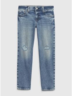 Gap Kids Organic Cotton Mid Rise '90s Straight Jeans with Washwell
