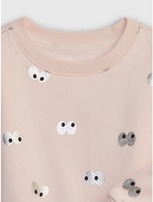 Gap Toddler Halloween Eyes Graphic Sweatshirt