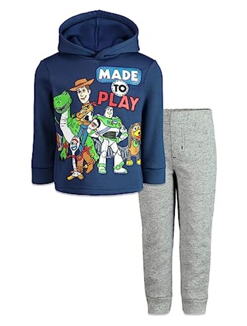 Disney Pixar Toy Story Woody Buzz Lightyear Forky Fleece Hoodie and Jogger Pants Outfit Set Toddler to Big Kid