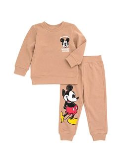 Lion King Mickey Mouse Pumbaa Timon Simba Fleece Sweatshirt and Pants Set Newborn to Little Kid