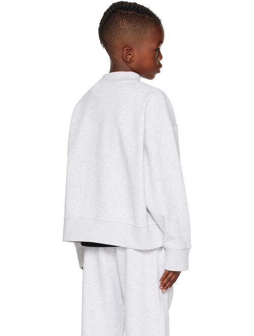 PALM ANGELS Kids Gray Printed Sweatshirt