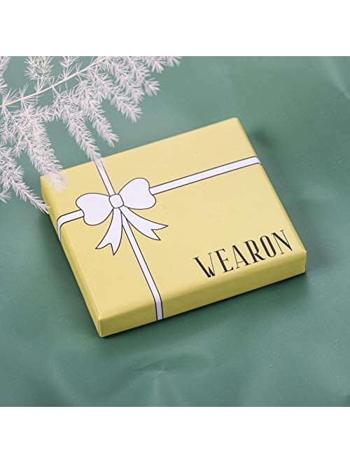 WEARON Anklet for Women, 14K Gold Plated Simple Summer Beach Boho Foot Chain Jewelry