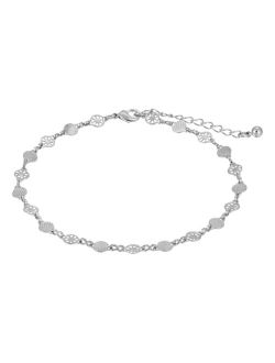 2028 Women's Silver-Tone Chain Anklet
