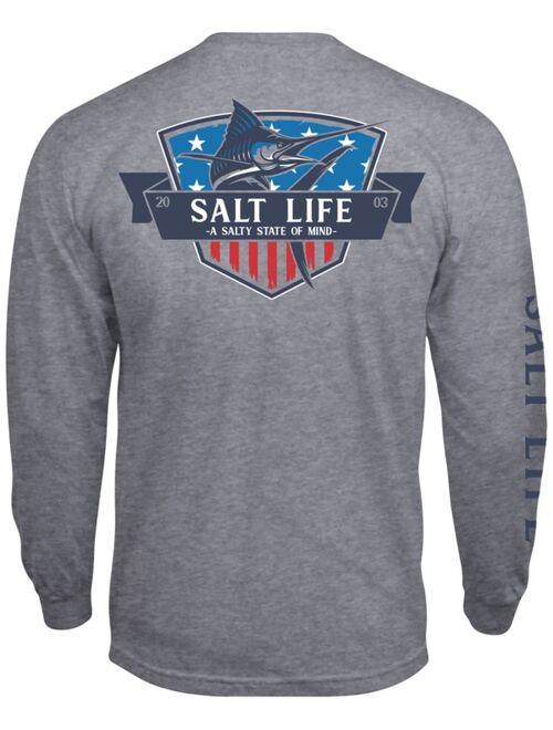 SALT LIFE Men's Marlin State of Mind Long-Sleeve T-Shirt