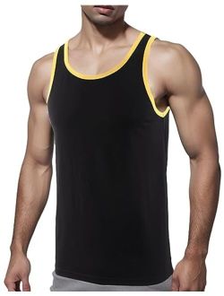 Estepoba Men's Casual Soft Slim Fit Active Running Gym Basketball Sleeveless T Shirts Tank Top