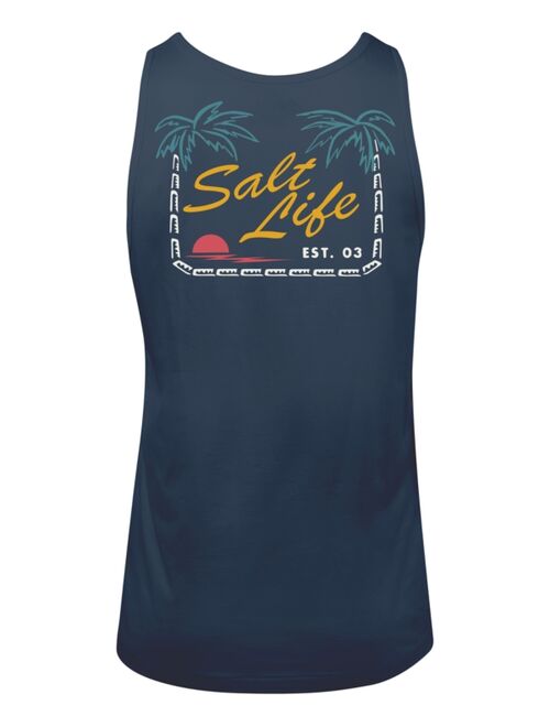 SALT LIFE Men's Palm Cove Logo Tank Top