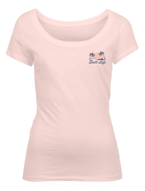 SALT LIFE Women's Island Living Cotton Graphic T-Shirt