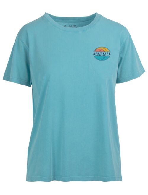 SALT LIFE Women's Vintage Rays Cotton Graphic T-Shirt