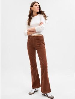 High Rise Corduroy '70s Flare Pants with Washwell