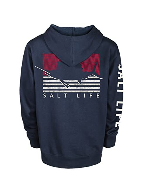 Salt Life Boys' Sailin Flag Classic Fit Hoodie