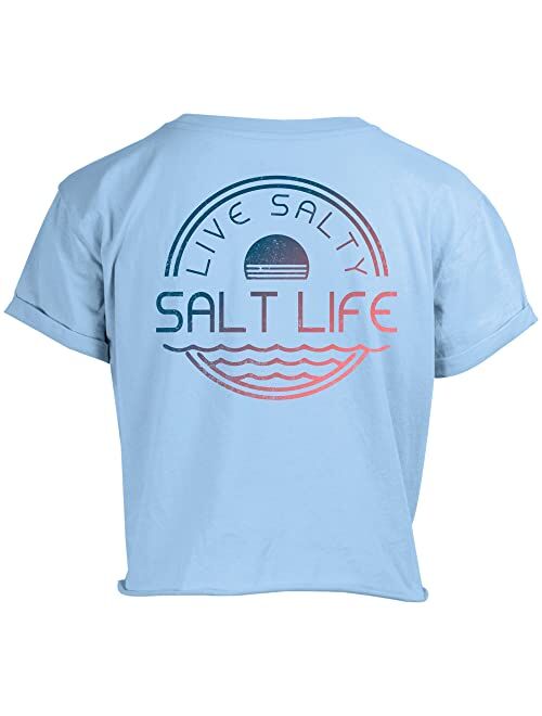 Salt Life Women's Salterrific Short Sleeve Cropped Tee