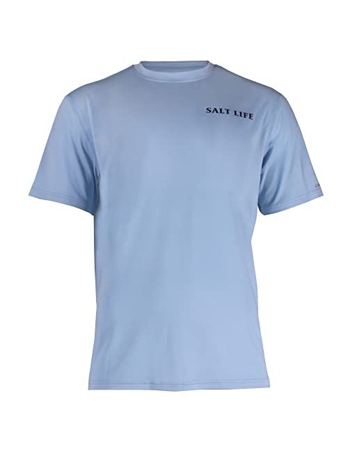 Salt Life Men's Rod and Gun Club Short Sleeve Lightweight Nanotex Performance Shirt