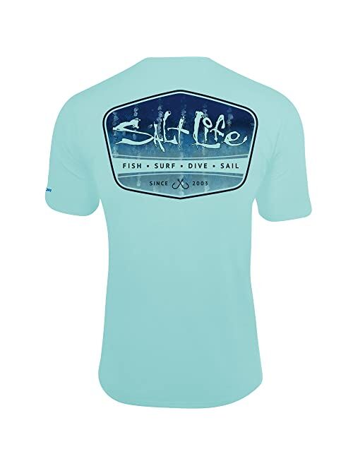 Salt Life Men's Marlin Fade Short Sleeve Performance Shirt