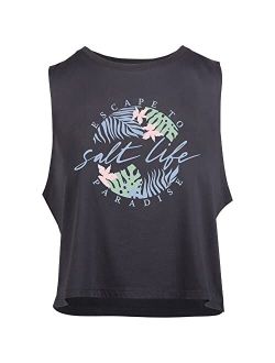 womens Oasis Cropped Muscle Tank