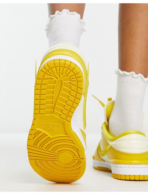 Nike Dunk Twist low sneakers in vivid sulfur and coconut milk