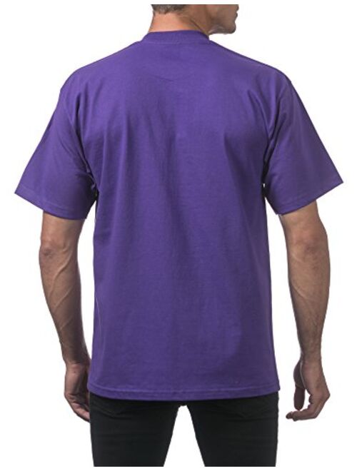 Pro Club Men's Heavyweight Cotton Short Sleeve Crew Neck T-Shirt