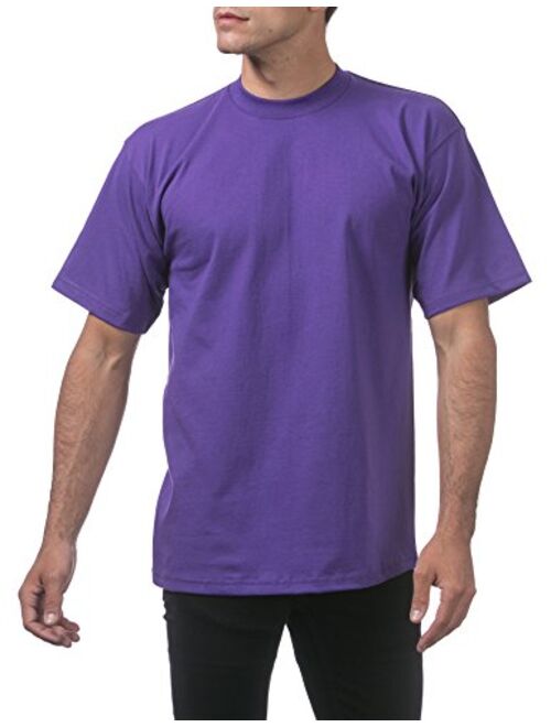 Pro Club Men's Heavyweight Cotton Short Sleeve Crew Neck T-Shirt