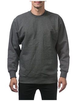 Men's Plain Blank Crew Neck Fleece Pullover Sweater (9oz)