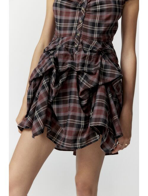 BDG Max Plaid Mini Dress