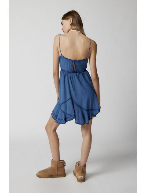 Urban Outfitters UO Diana Embroidered Mini Dress