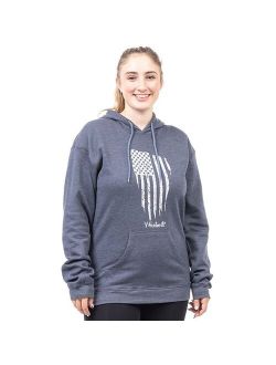 Women's Huntworth Distressed Flag Graphic Hoodie