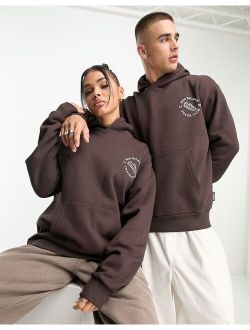 Unisex Runners Club hoodie in brown - Exclusive to ASOS