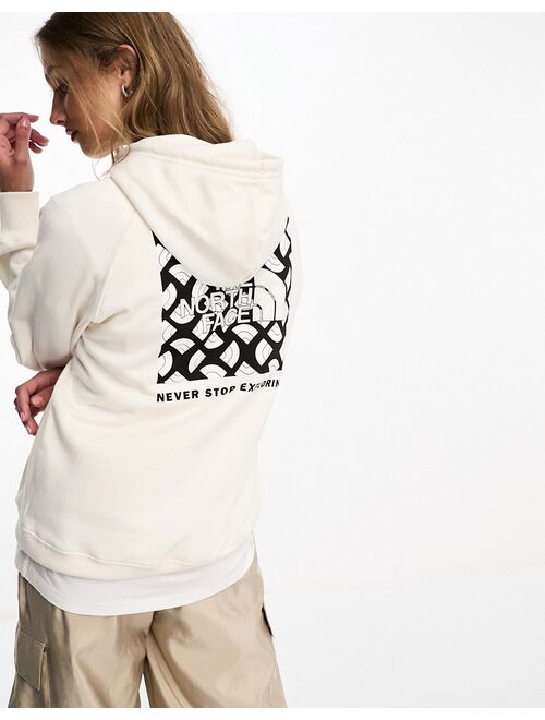 The North Face NSE Box hoodie in monogram white