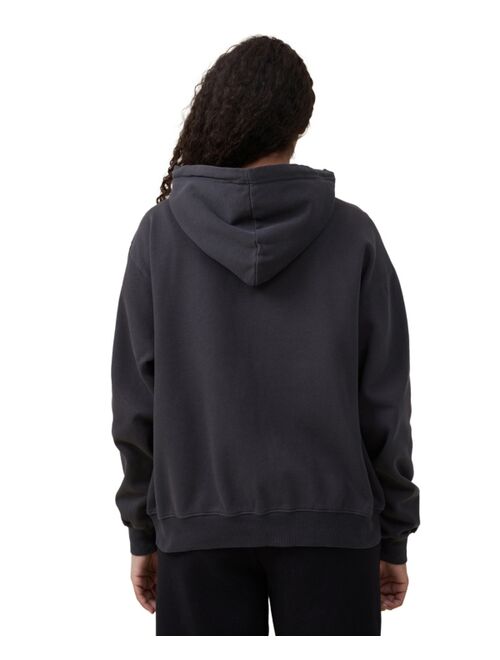 COTTON ON Women's Classic Washed Zip-Through Hoodie Sweater