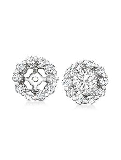 0.25 ct. t.w. Diamond Earring Jackets in 14kt White Gold