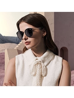 BETTA Fashion Round Sunglasses for Women - Polarized UV400 Protection - Trendy Inspired Retro Designer Style Sunnies BT2003