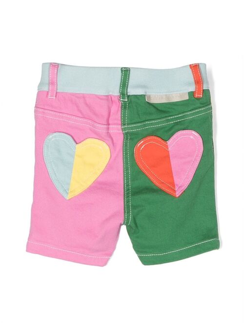 Stella McCartney Kids colour-block panelled shorts