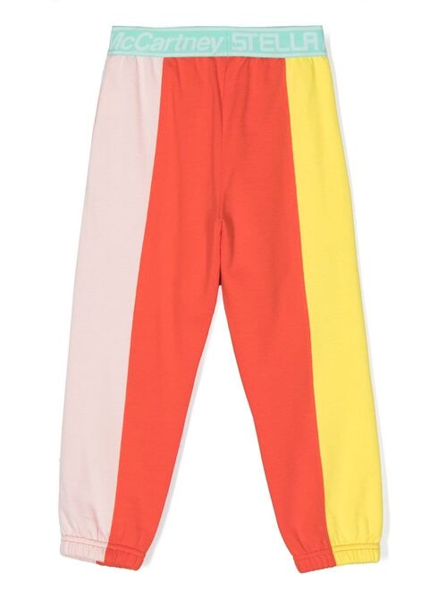 Stella McCartney Kids colour-block track pants
