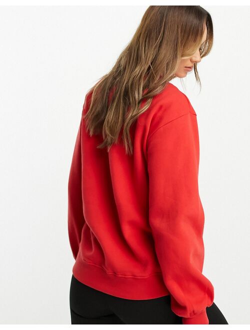 Threadbare Fitness Threadbare Ski printed sweatshirt in red